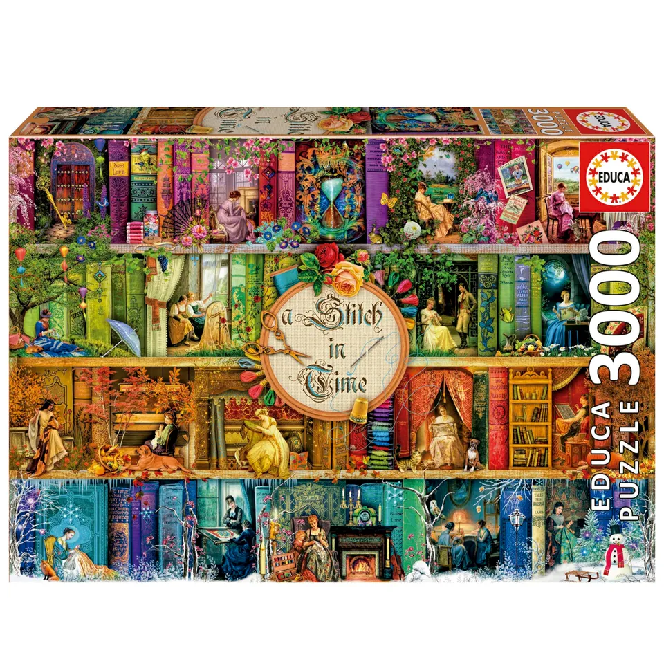 educa-a-stitch-in-time-19946-puzzle-3000-teile-natur image 1
