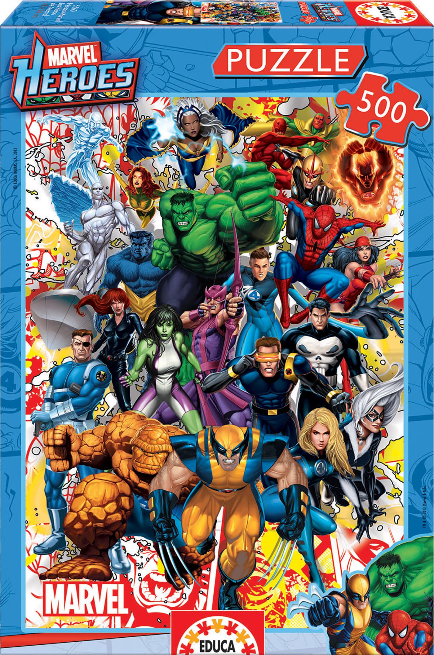 educa-marvel-super-heroes-15560-puzzle-500-teile image 1