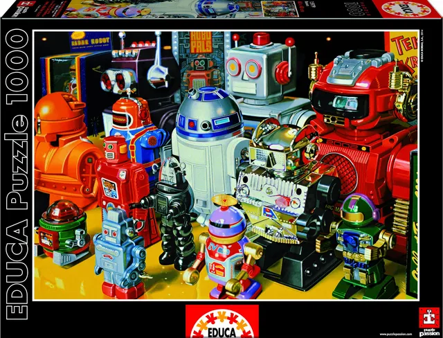 educa-15979-roboter-puzzle-1000-teile-technik-bunt image 1