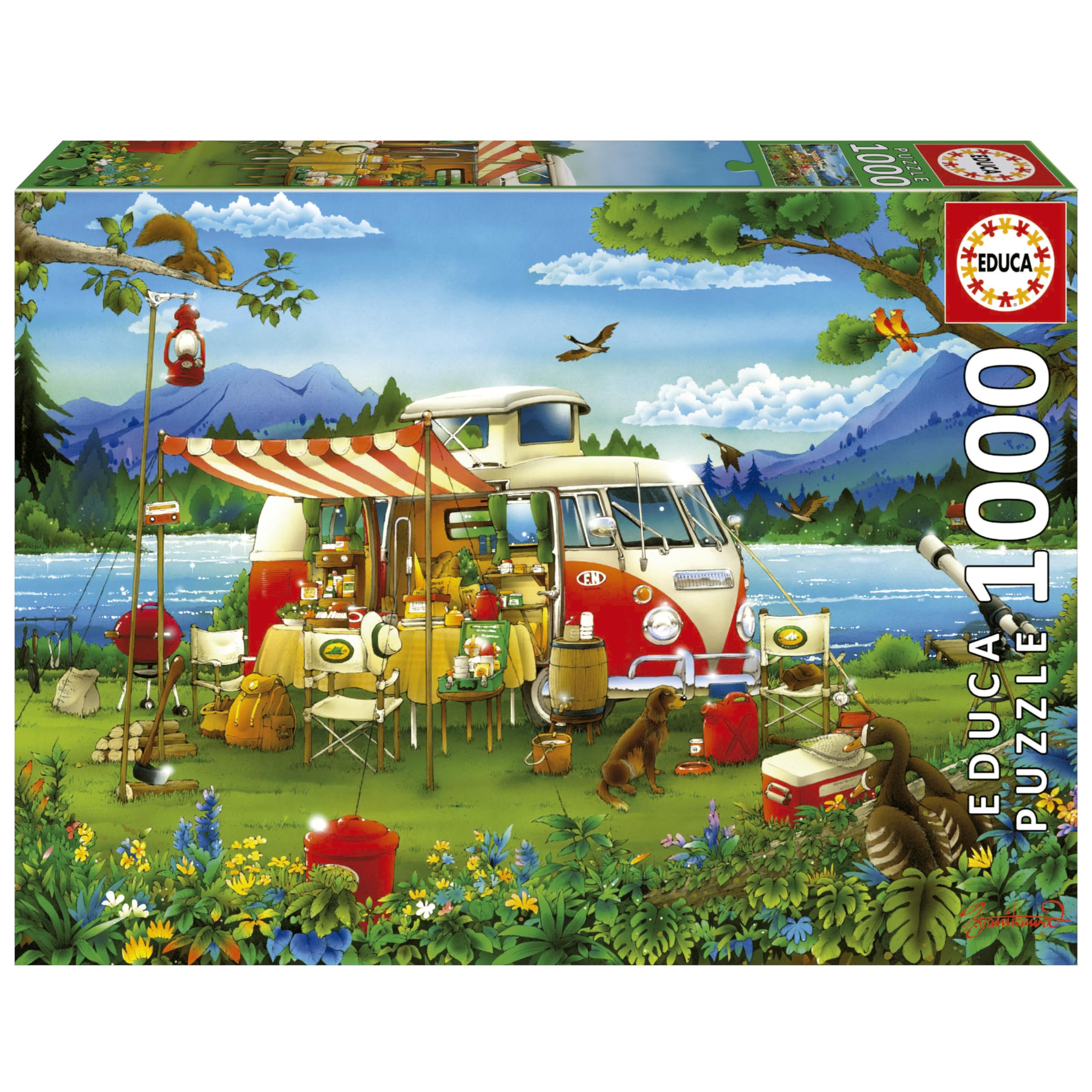 educa-ferien-auf-dem-land-1000-teile-puzzle-68x48-ab-14-jahren image 1