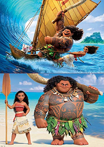 educa-16953-vaiana-puzzle-2x100-teile-kinder-ab-6-jahren image 4