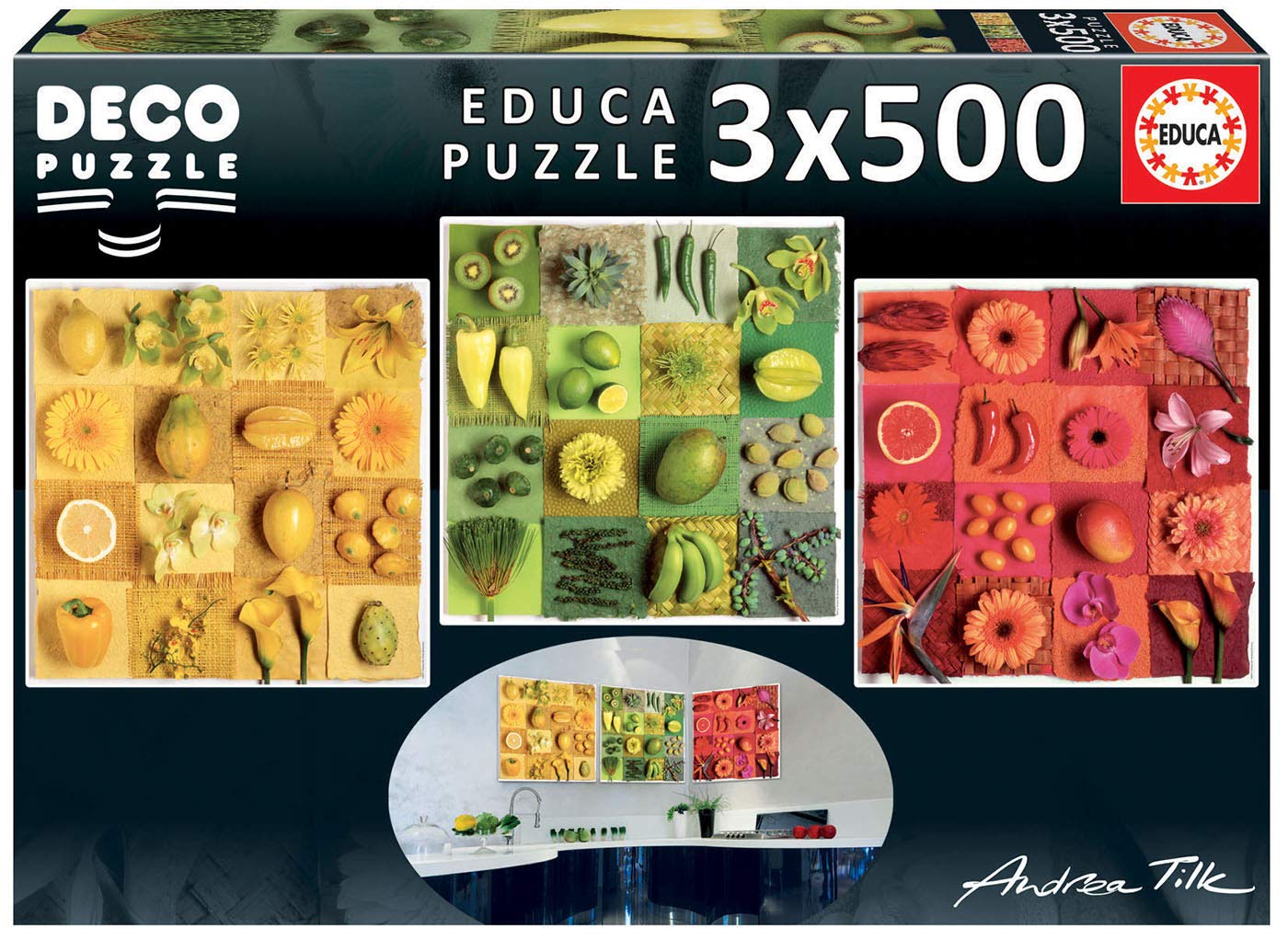 educa-18454-fr-chte-und-blumen-puzzle-3x500-teile-deko image 1