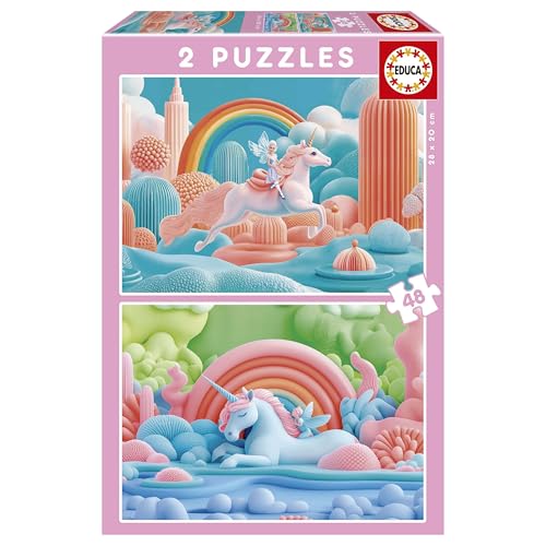 educa-magische-einh-rner-kinderpuzzle-2x48-teile-ab-4-jahren image 7