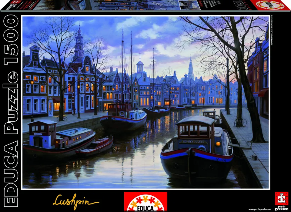 educa-15185-amsterdam-puzzle-1500-teile-abendd-mmerung image 1