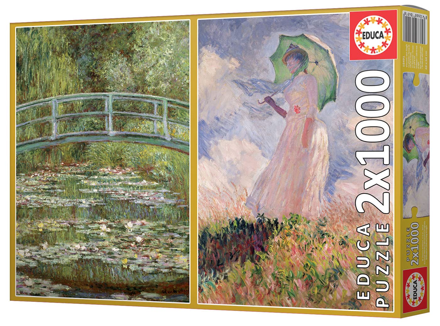 educa-seerosen-monet-19270-puzzle-2x1000-teile-kunst-set image 3