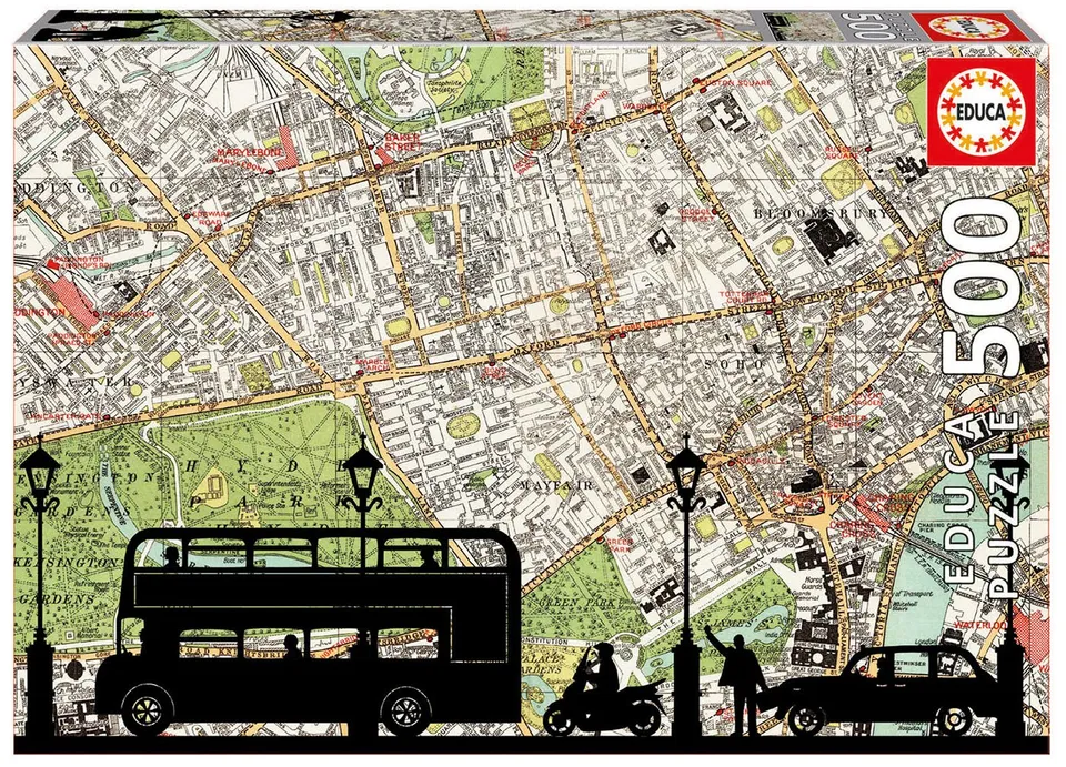educa-rush-hour-london-puzzle-500-teile-48x34-cm image 1