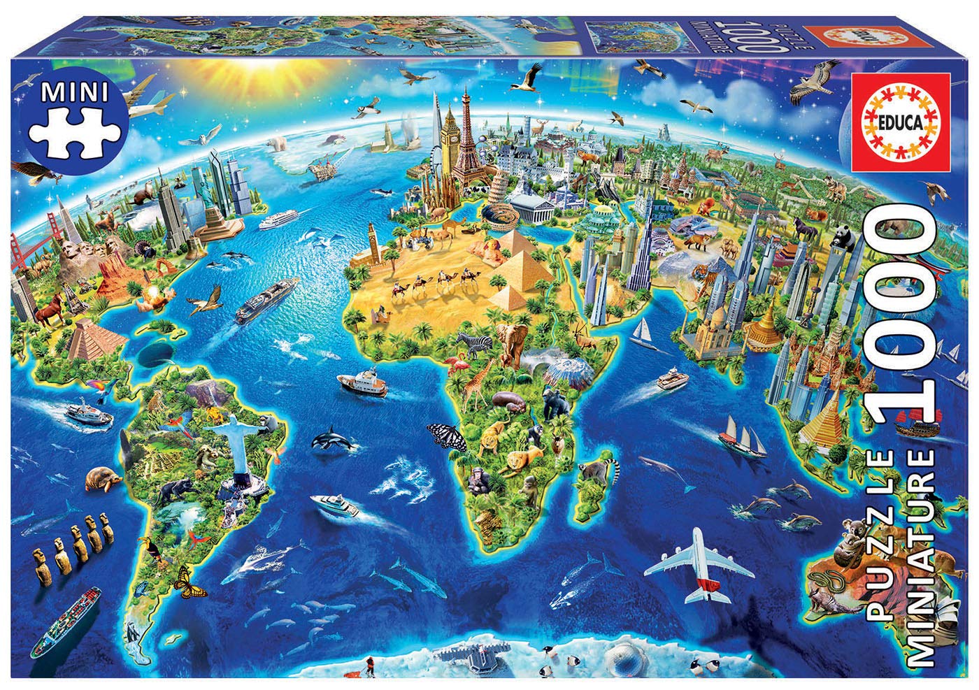 educa-wahrzeichen-der-welt-19036-puzzle-1000-teile-miniature image 1