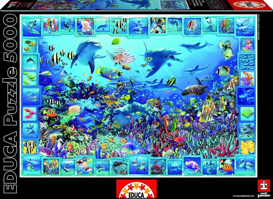 educa-14828-k-nigreich-der-delfine-puzzle-5000-teile image 1