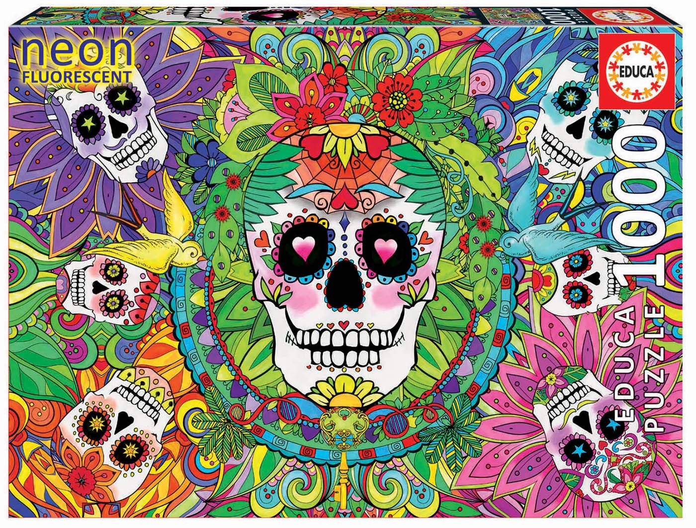 educa-puzzle-1000-teile-totenk-pfe-aus-zucker-sugar-skulls image 1