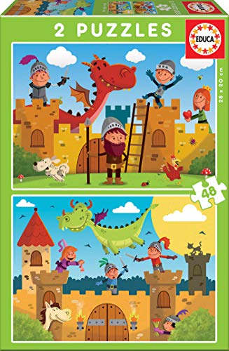educa-drachen-und-ritter-2x48-puzzle-f-r-kinder-ab-4-jahren image 5