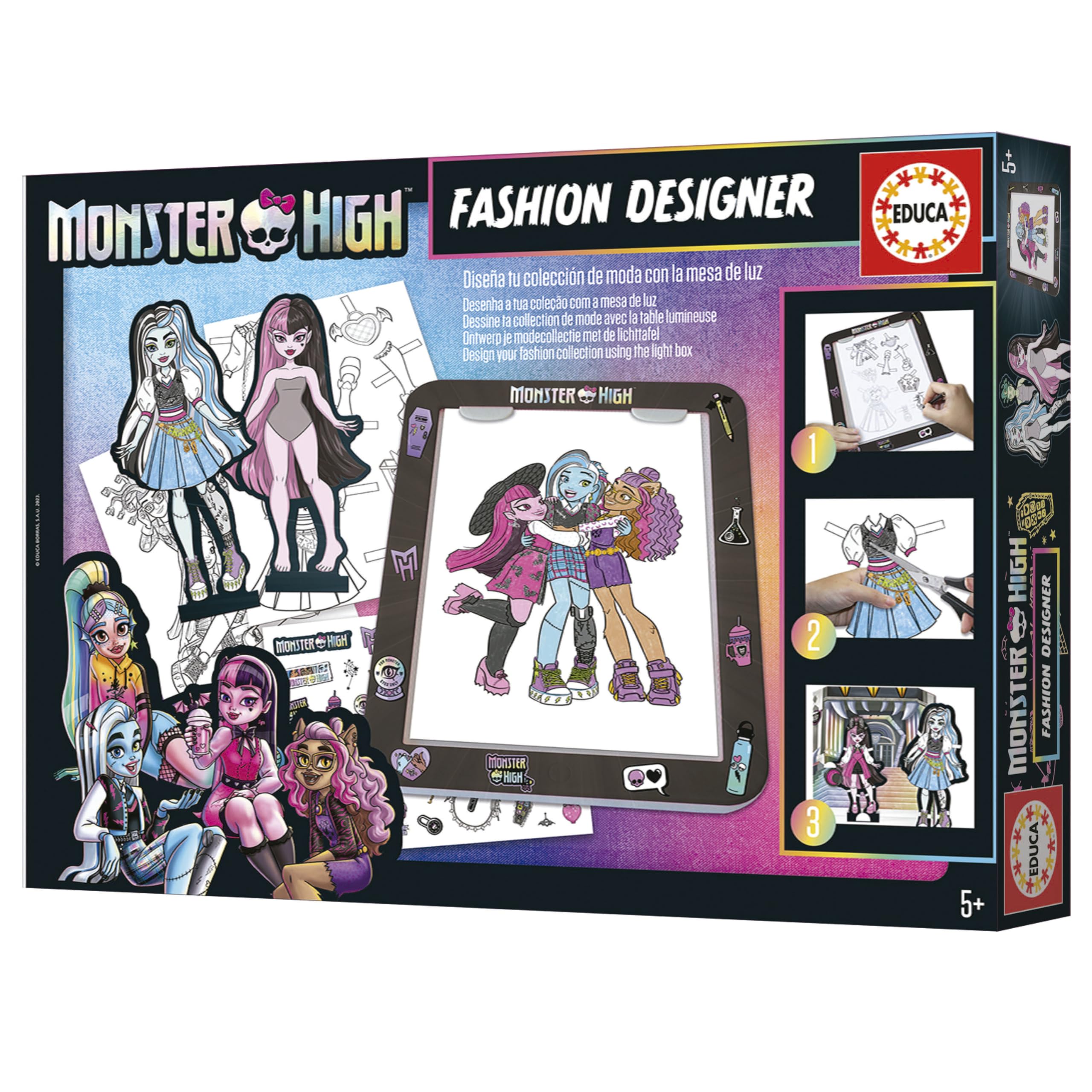 educa-monster-high-designtafel-fashion-designer-kreativset-ab-5 image 5