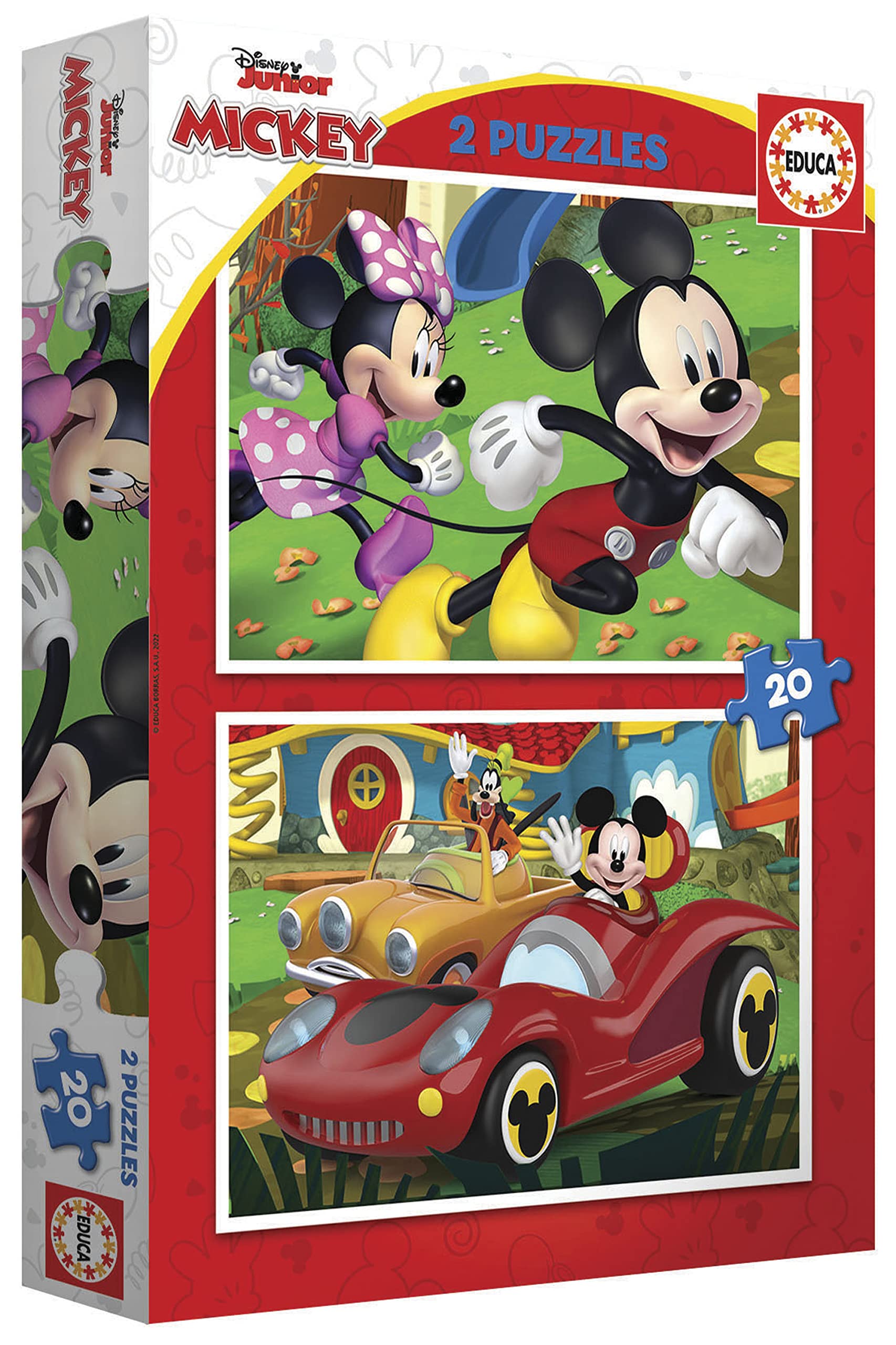 educa-19311-mickey-funhouse-2x20-teile-kinderpuzzle-ab-3-jahren image 3