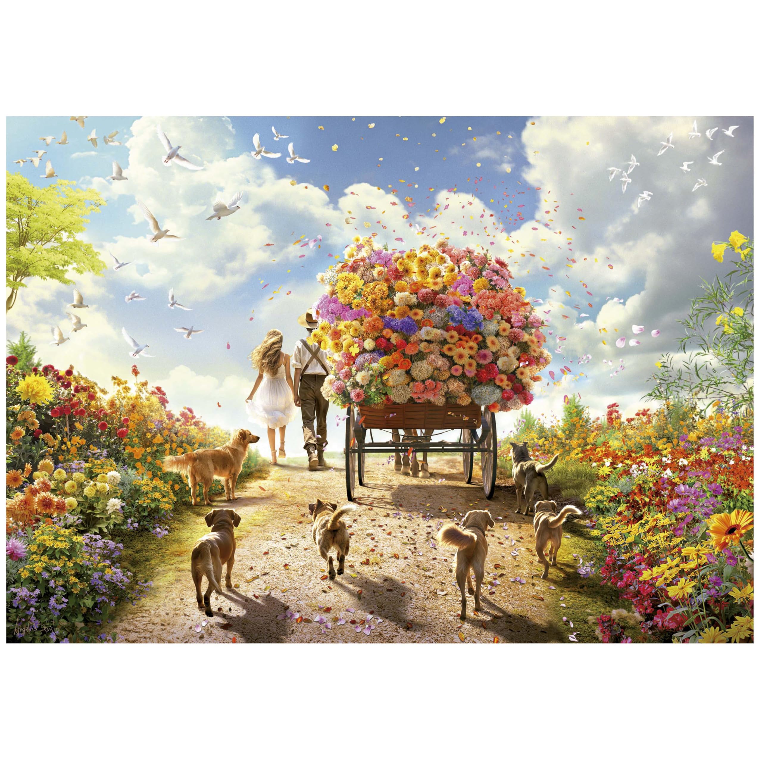educa-blumenkutsche-1000-teile-puzzle-blumen-68x48-cm image 3