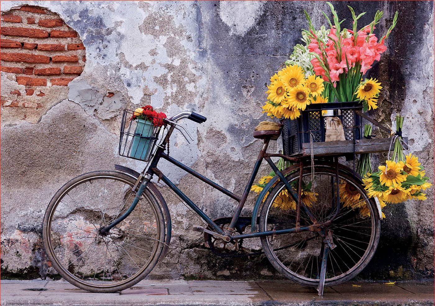 educa-fahrrad-mit-blumen-500-teile-puzzle-ab-11-jahren image 2