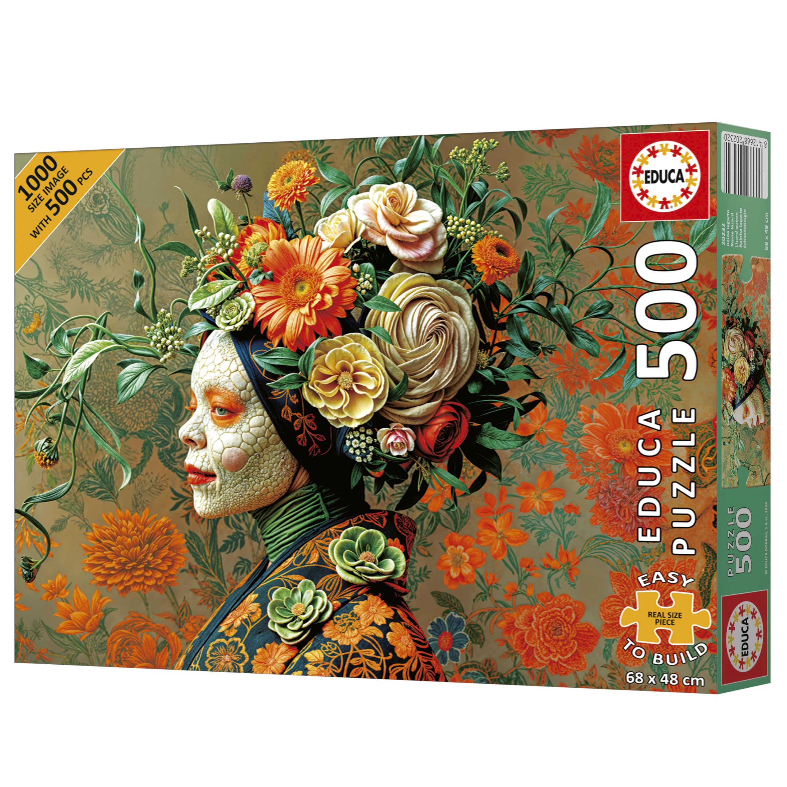 educa-k-nigin-eidechse-puzzle-500-teile-48x34-ab-11-jahren image 4