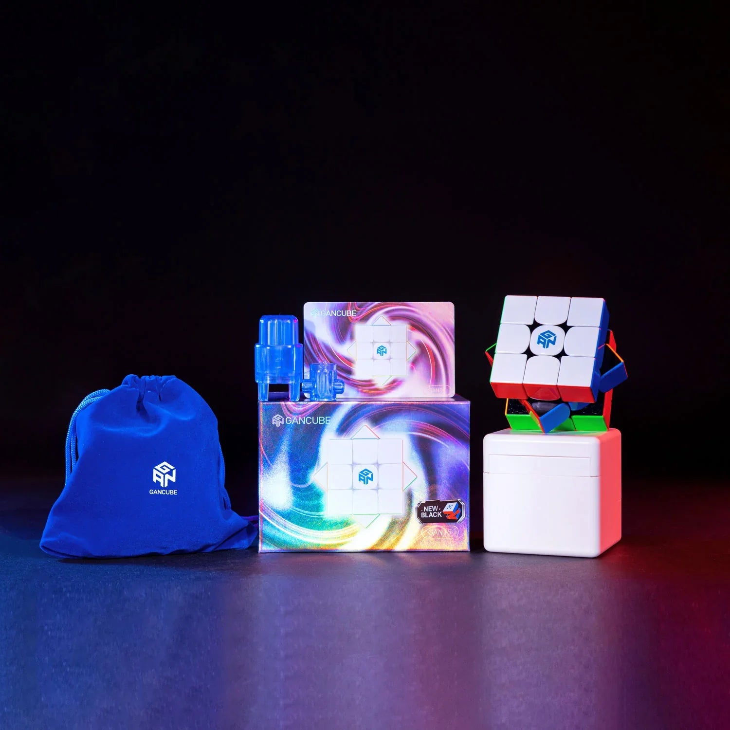 gan-15-newblack-speed-cube-3x3-magnetisch-uv-coated image 5