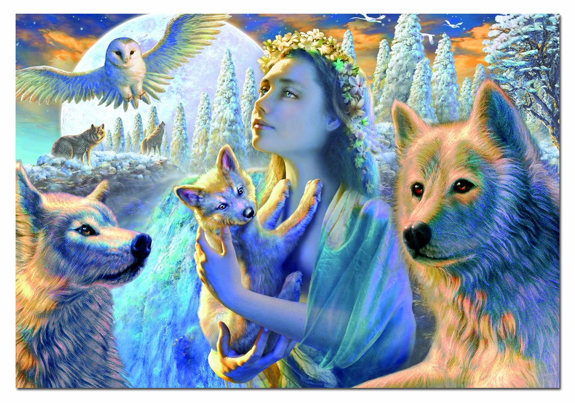 educa-15183-geist-der-berge-puzzle-1000-teile-wolf image 2