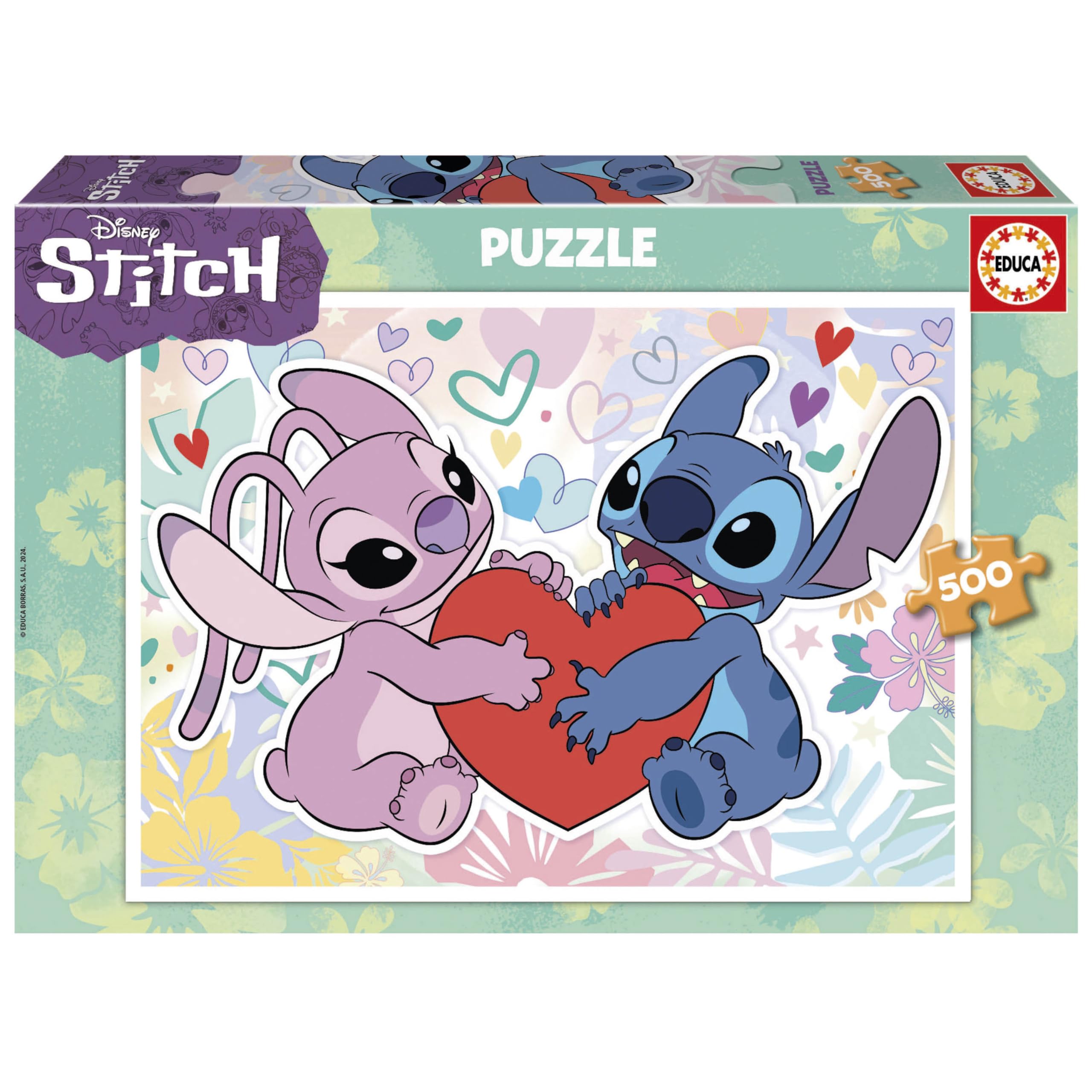 educa-stitch-19911-puzzle-500-teile-ab-8-jahren-disney image 1