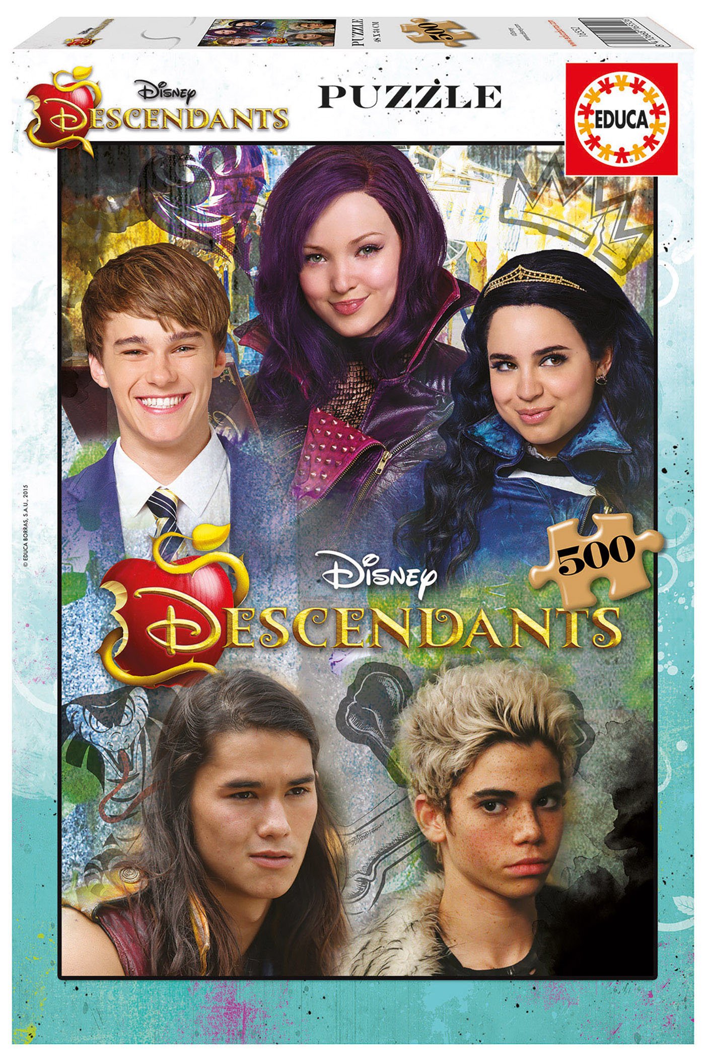 educa-descendants-puzzle-500-teile-48x34-disney-tv-show image 1