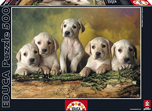 educa-14802-baby-labradors-puzzle-500-teile-hunde image 3