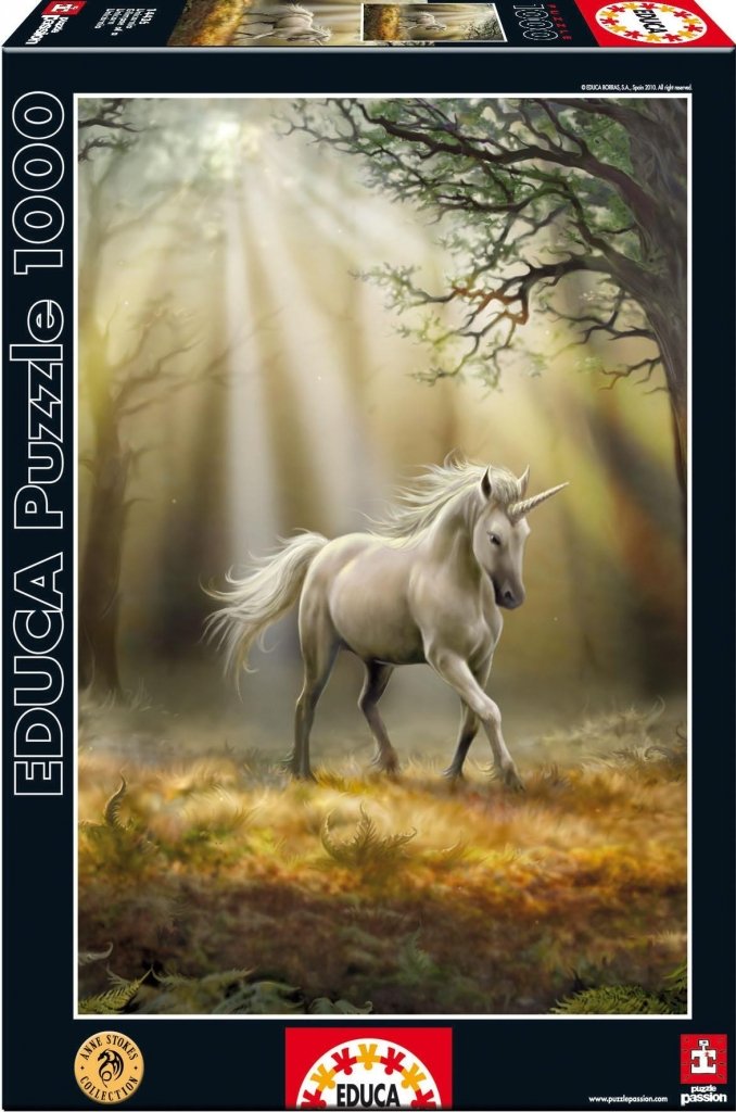 educa-einhorn-puzzle-1000-teile-anne-stokes-blick image 1