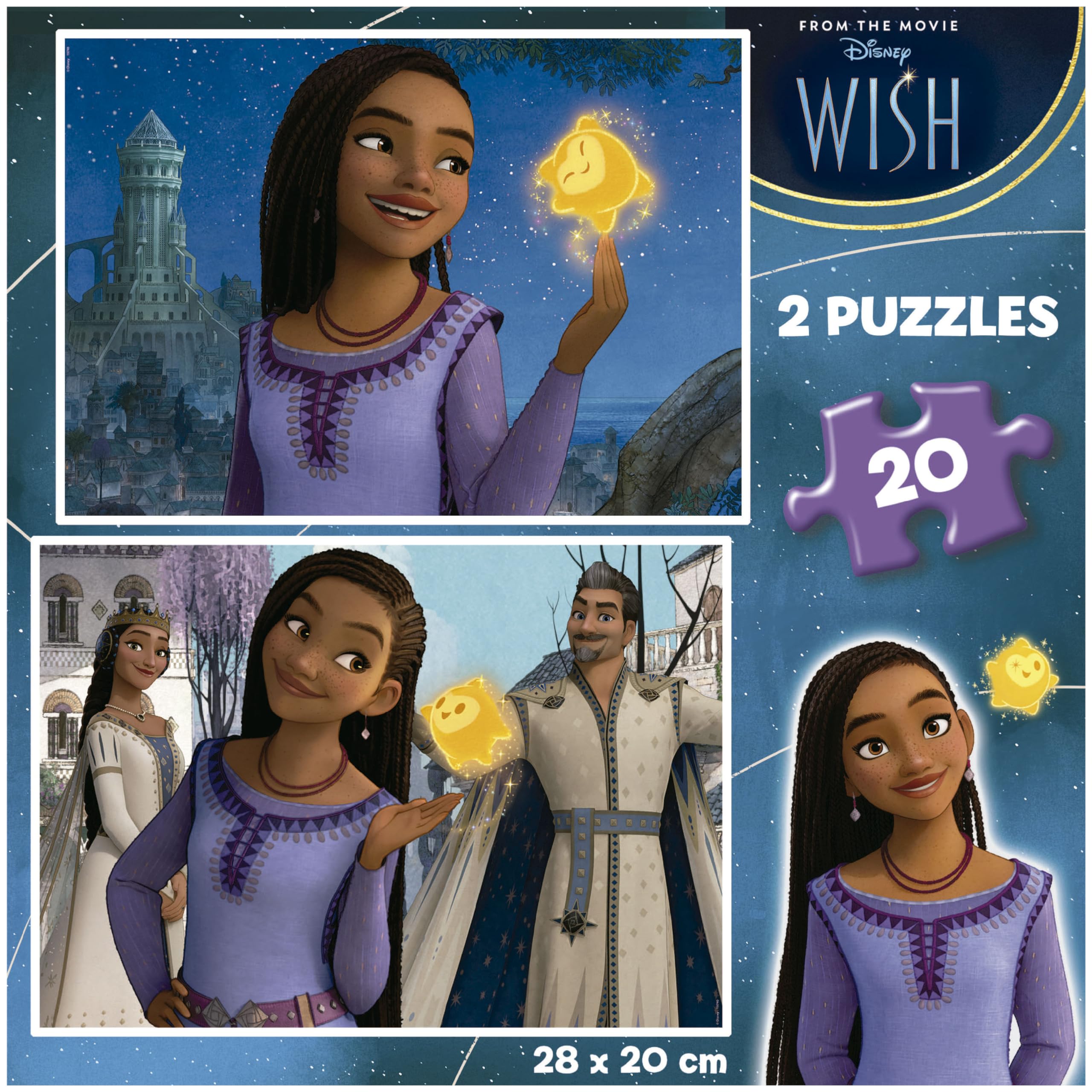 educa-disney-wish-19740-puzzle-2x20-teile-ab-3-jahren image 3