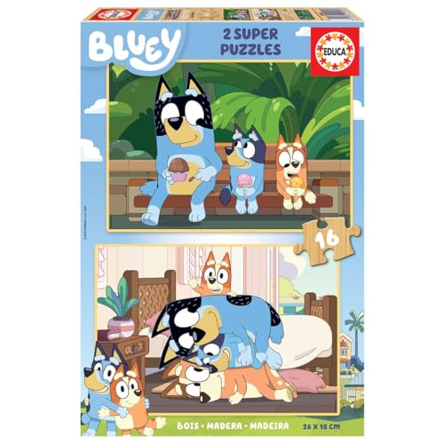 educa-bluey-2x16-teile-holzpuzzle-kinderpuzzle-ab-3-jahren image 3
