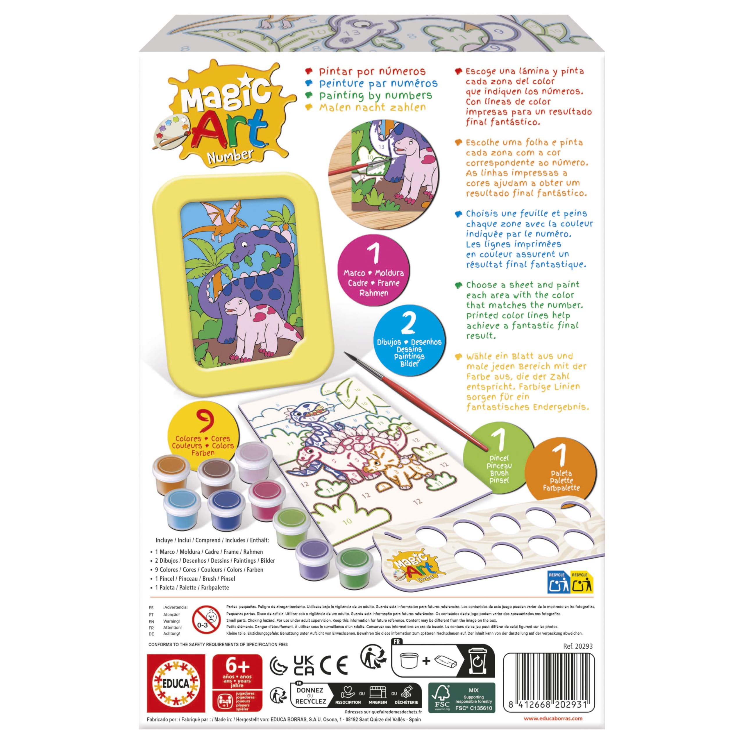educa-magic-art-number-dinosaurier-malen-nach-zahlen-ab-6-j image 4