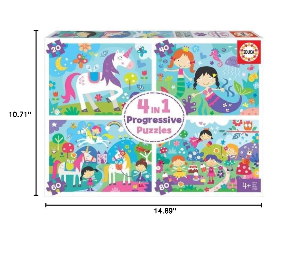 educa-fantasiewelten-18905-kinderpuzzle-4in1-20-80-teile-ab-4-jahren image 3