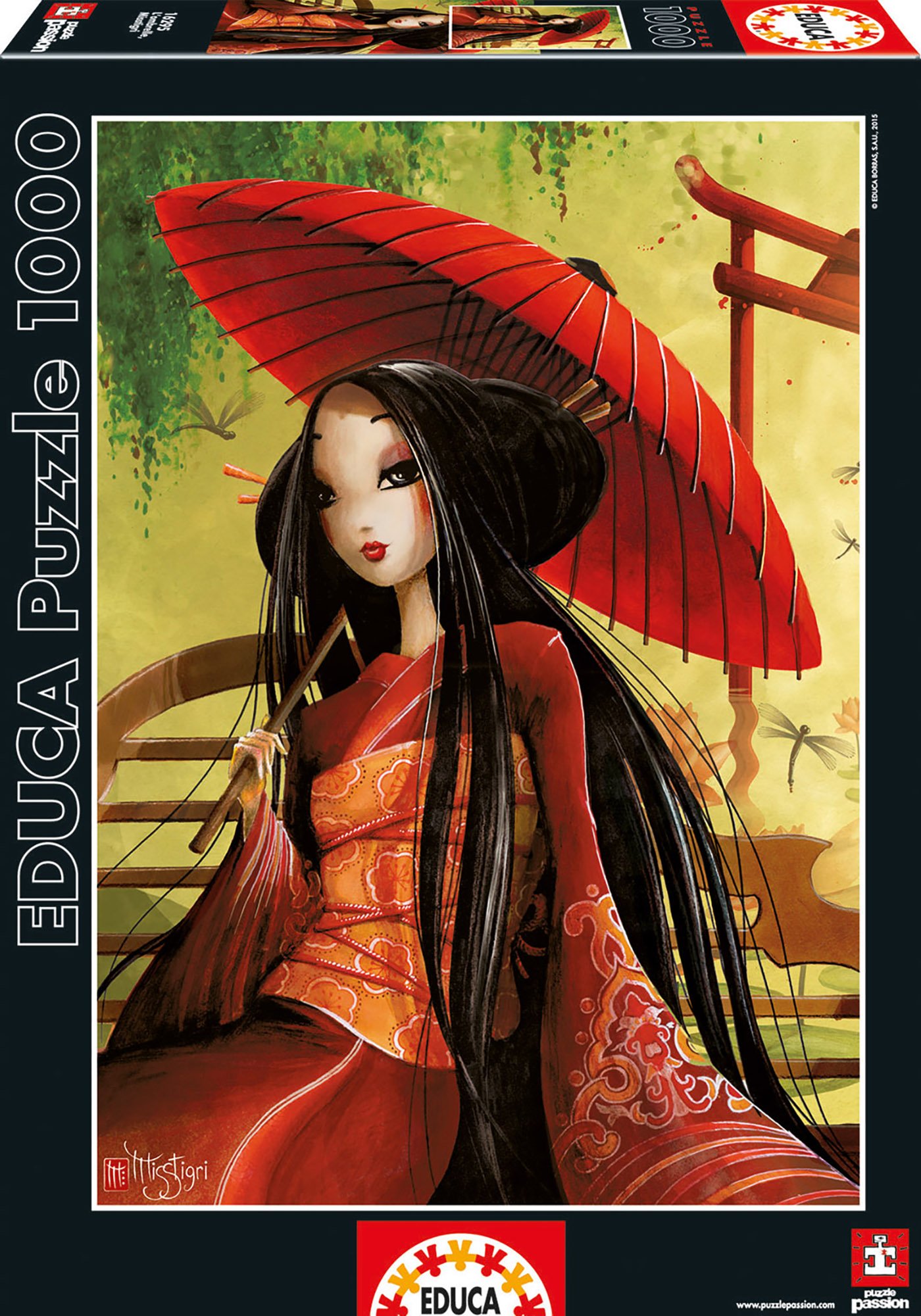 educa-16295-l-ombrelle-mistigri-puzzle-1000-teile-68x48-cm image 1