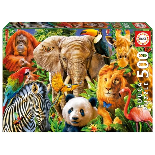 educa-wildtiere-19550-puzzle-500-teile-tiermotiv image 3