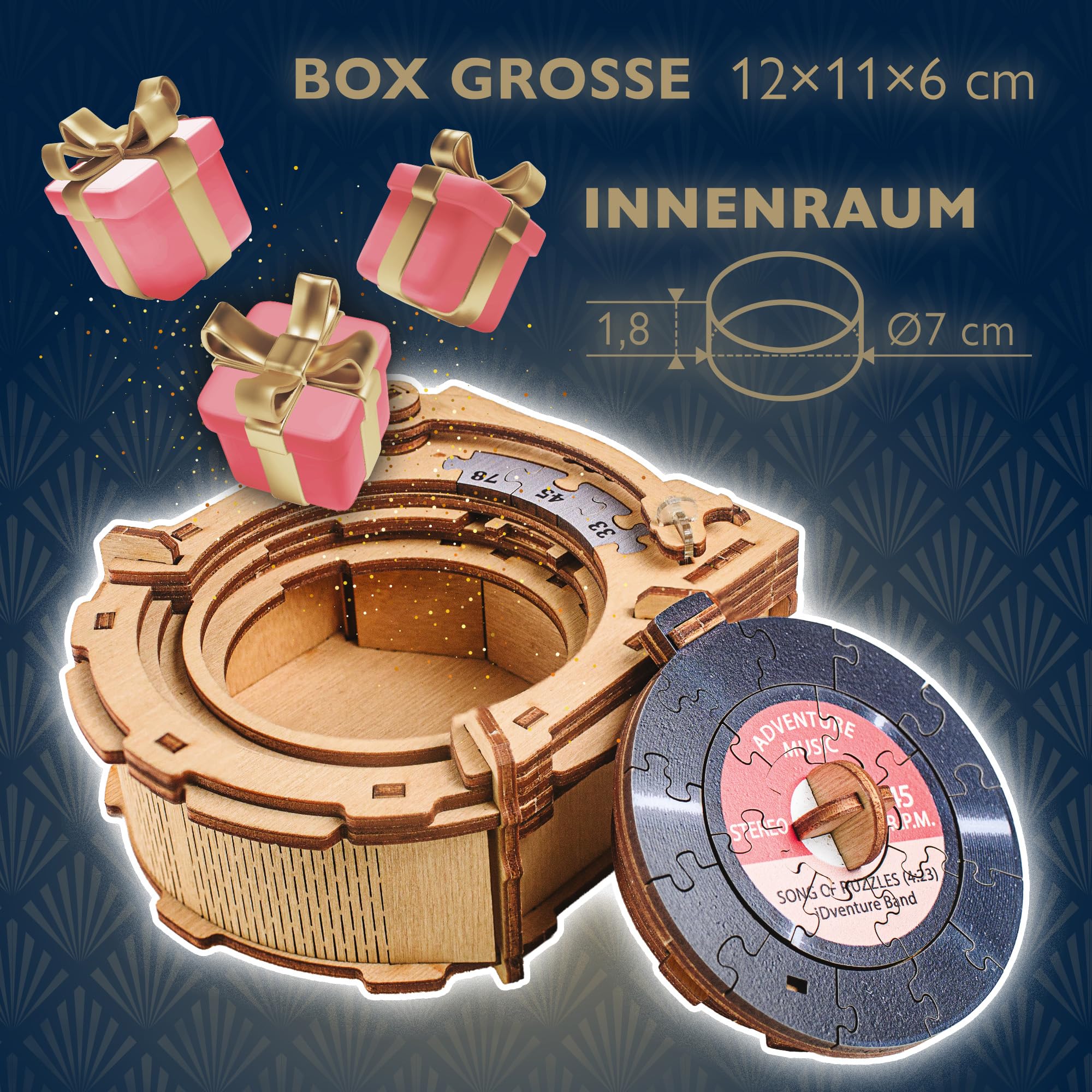 idventure-record-player-r-tselbox-holz-geldgeschenkbox image 6