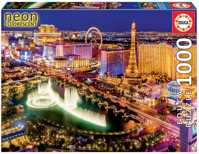 educa-16761-las-vegas-leuchtpuzzle-1000-teile-neon-ab-11 image 1