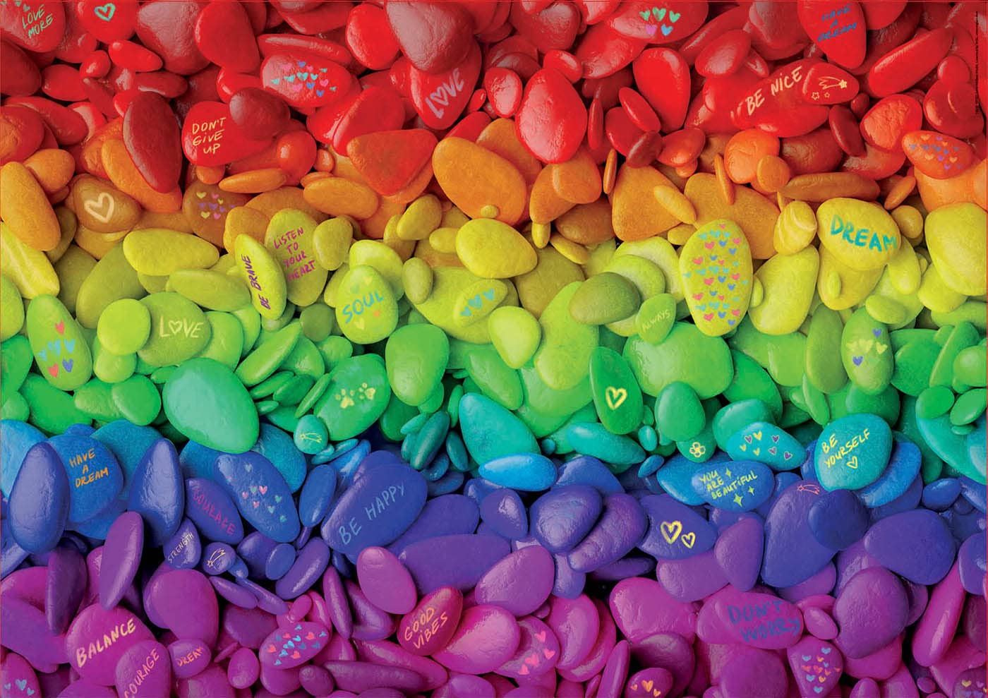 educa-19248-kieselsteine-puzzle-500-teile-regenbogen image 2