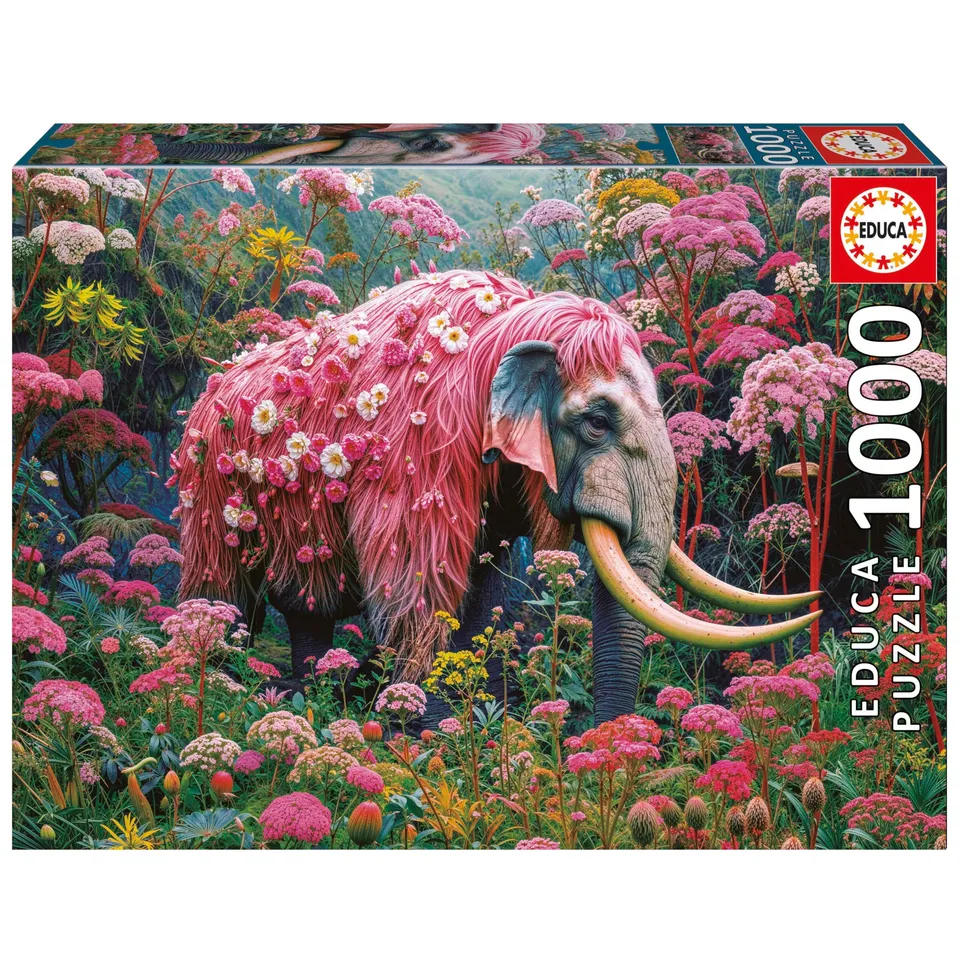 educa-blumenelefant-1000-teile-puzzle-68x48-cm-ab-14-jahren image 1