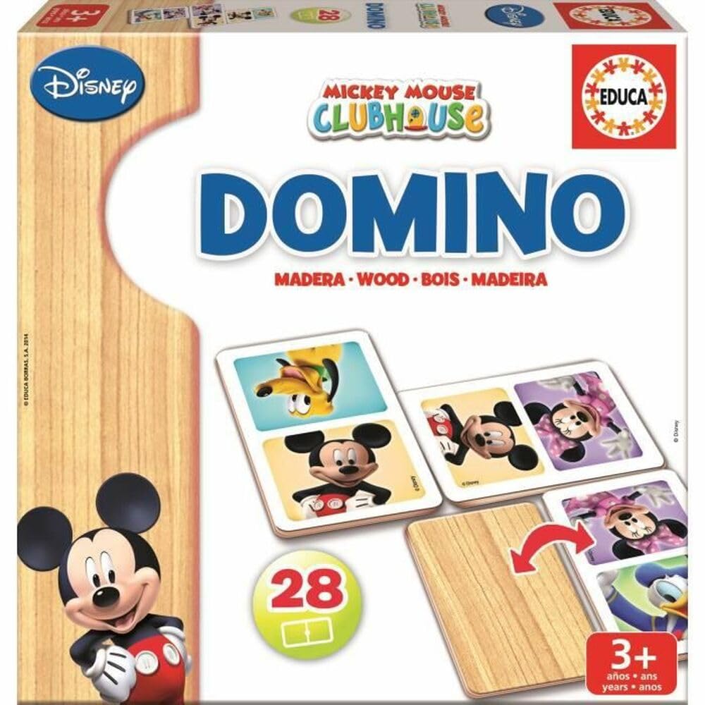 educa-mickey-minnie-16037-holz-domino-28-teile-ab-3-jahre image 1