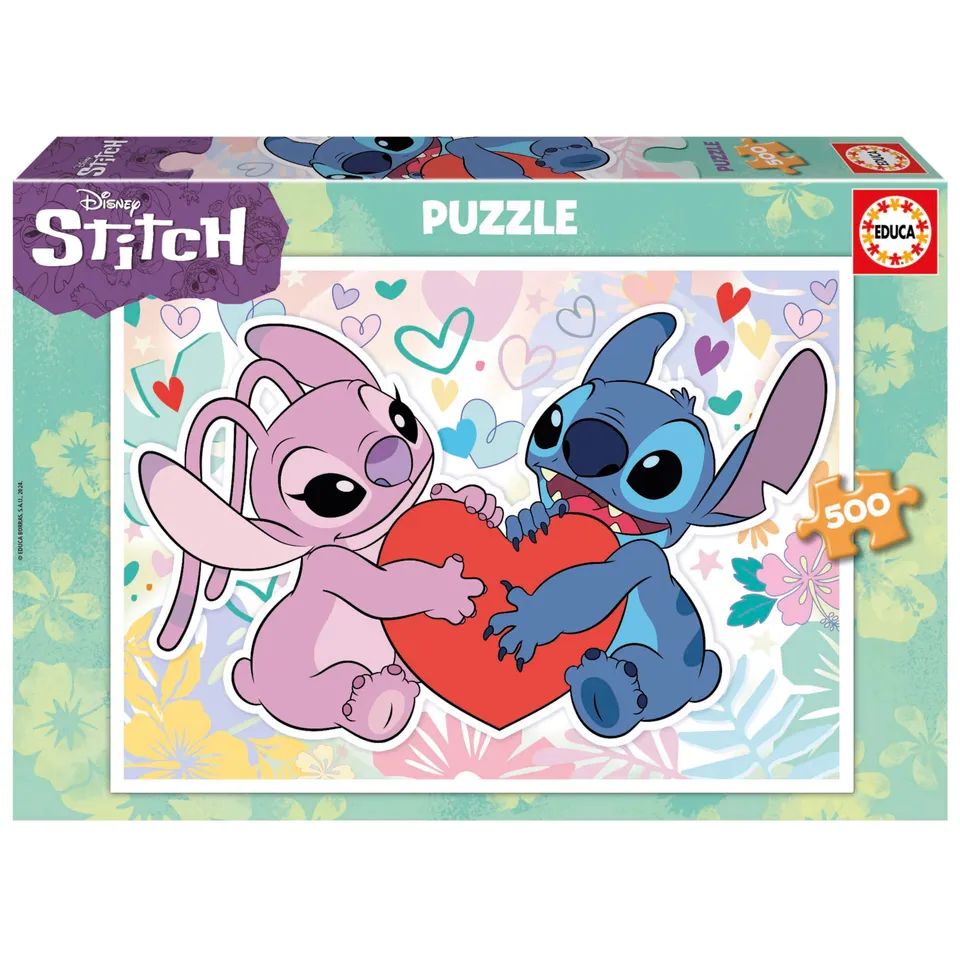 educa-stitch-19911-puzzle-500-teile-ab-8-jahren-disney image 1