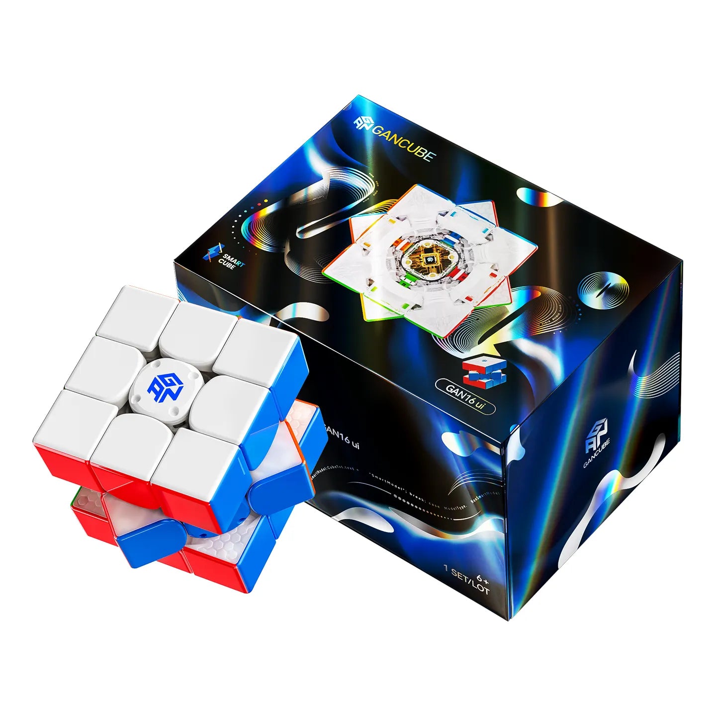 gan-16-ui-maglev-max-smart-cube-3x3-uv-coated image 1