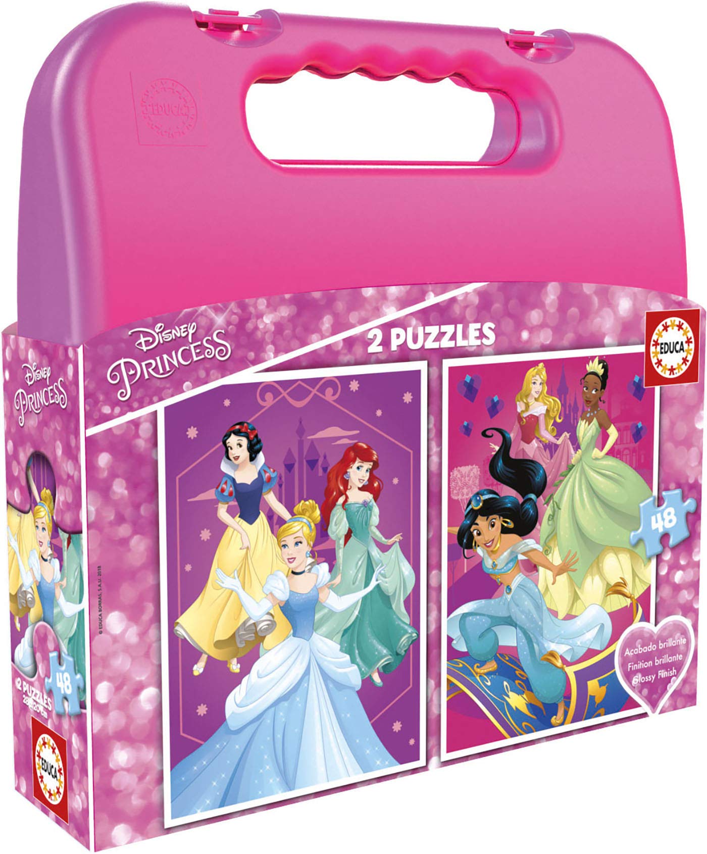 educa-17640-disney-princess-puzzle-2x48-teile-ab-3-j image 1