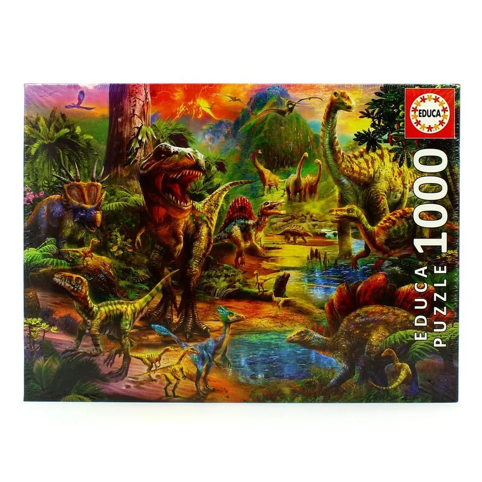 educa-land-der-dinosaurier-17655-puzzle-1000-teile image 1