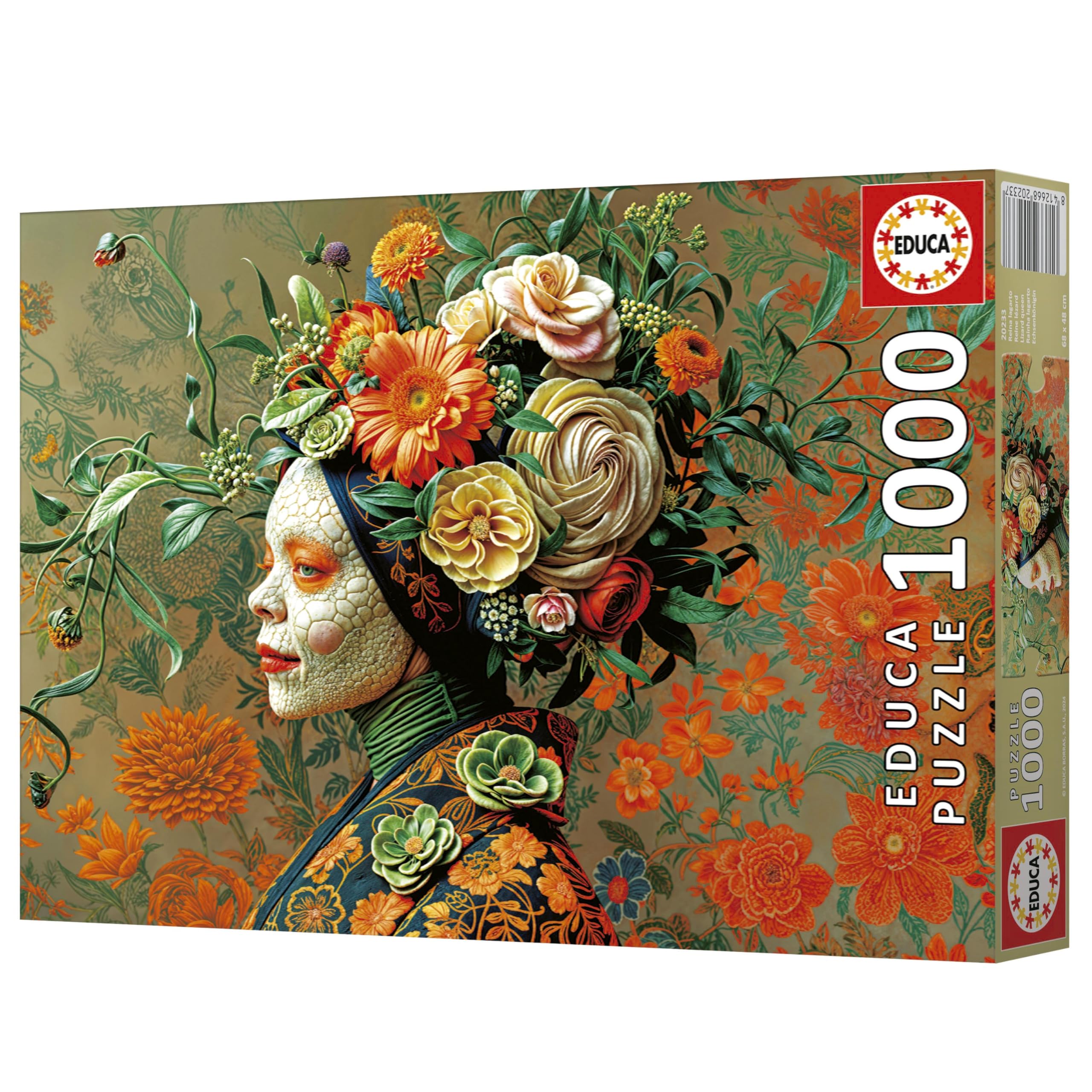 educa-echsenk-nigin-20233-puzzle-1000-teile-mit-kleber image 5