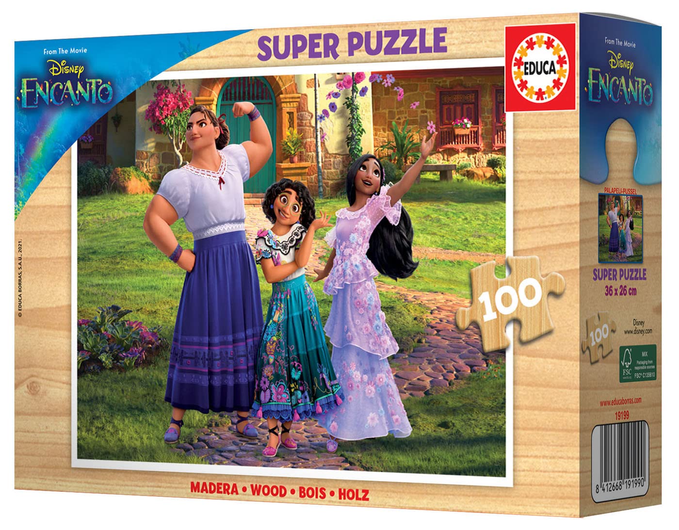 educa-disney-encanto-19199-100-teile-holzpuzzle-mirabel image 2