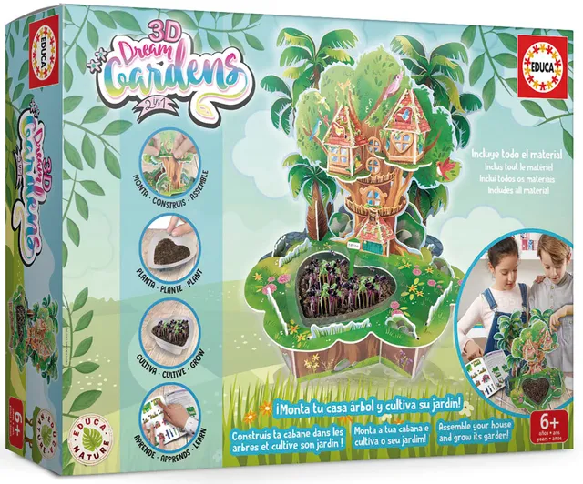 educa-19468-dream-garden-3d-baum-puzzle-garten-ab-5-jahren image 1