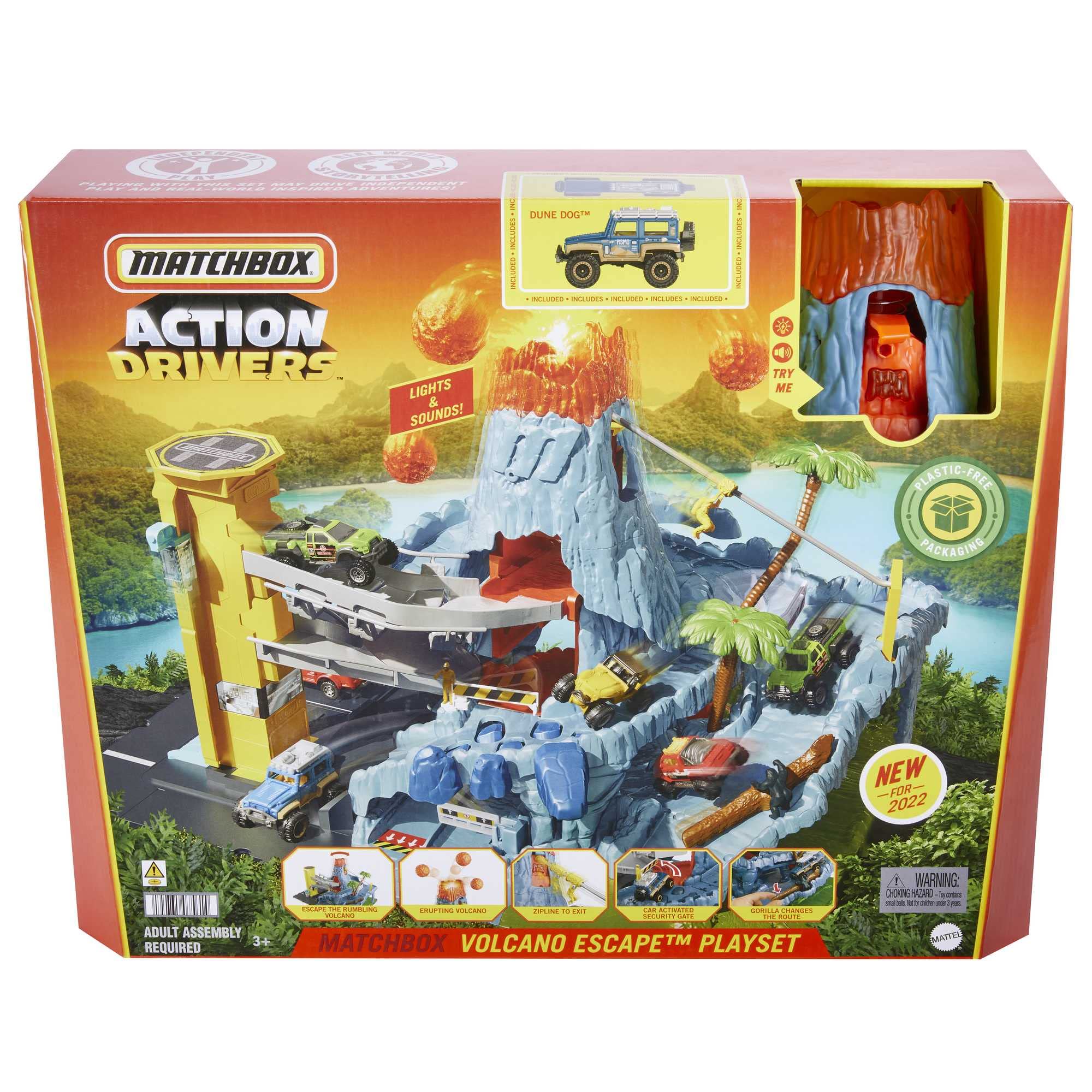 matchbox-action-drivers-hhw21-vulkan-spielset-mit-fahrzeug image 6