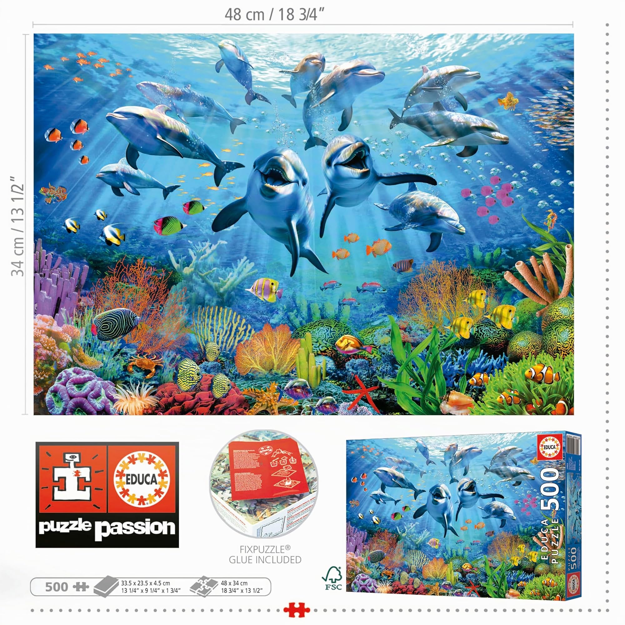 educa-19901-party-am-meeresgrund-puzzle-500-teile-mit-kleber image 3