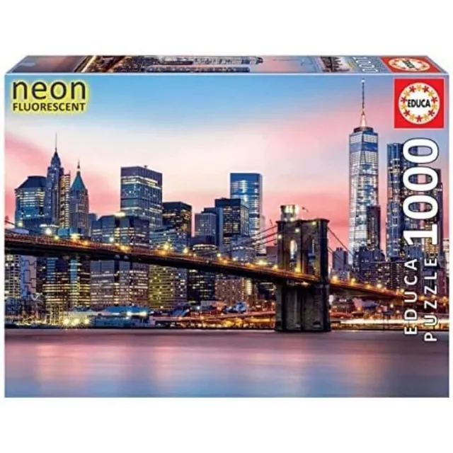 educa-19269-brooklyn-bridge-puzzle-1000-teile-nacht image 1