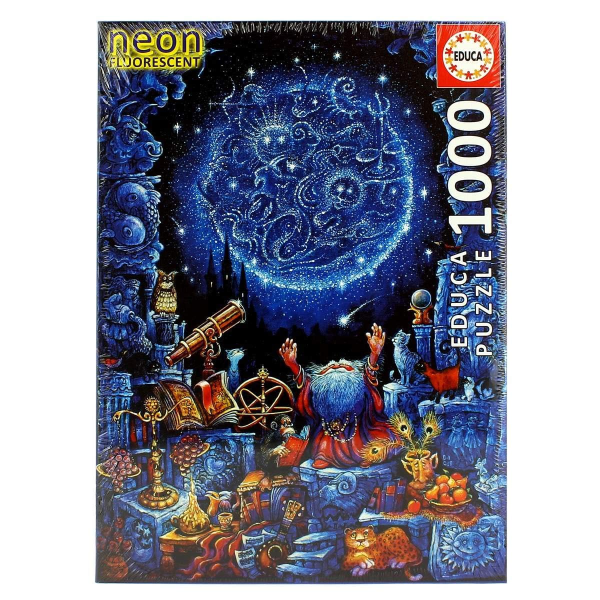 educa-astrologe-1000-teile-puzzle-nachtleucht-sternzeichen image 1