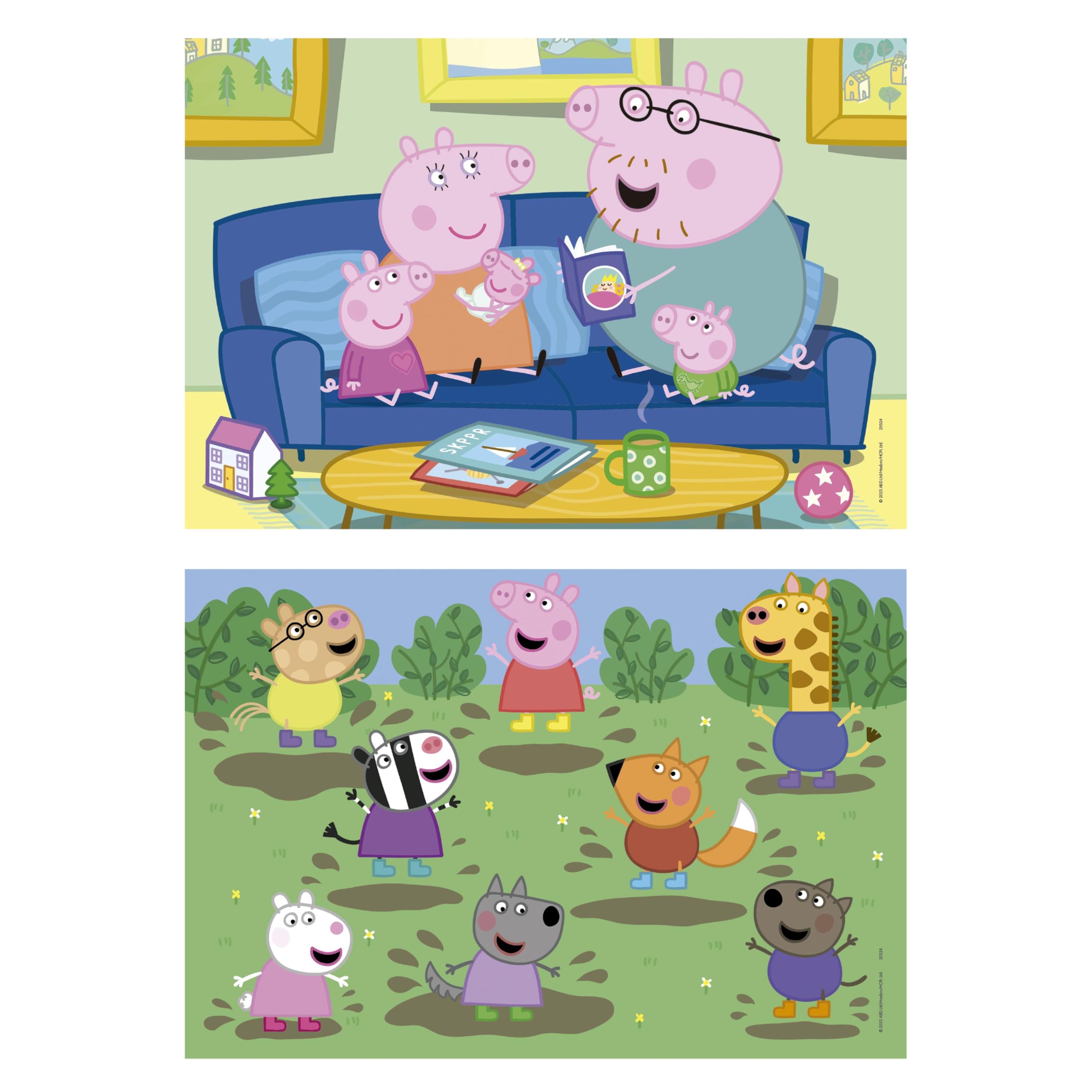 educa-peppa-pig-20324-holzpuzzle-2x25-teile-ab-4-jahre image 2