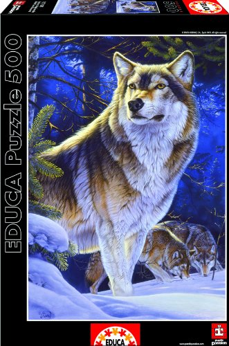 educa-15151-wolf-auf-wache-puzzle-500-teile-tiermotiv image 3