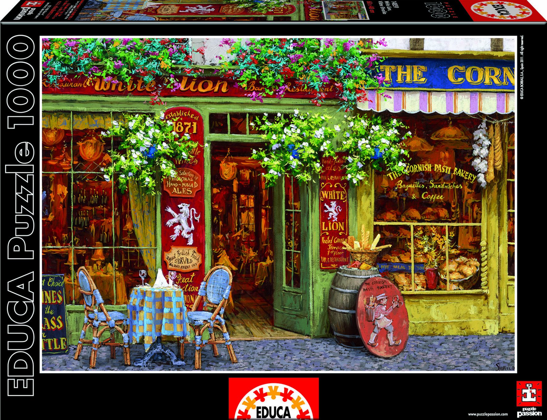 educa-white-lion-puzzle-1000-teile-viktor-shvaiko image 1